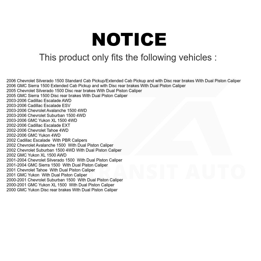 Front Rear Ceramic Brake Pads Parking Shoes Kit For Chevrolet Silverado 1500 GMC