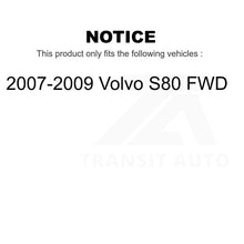 Charger l&#39;image dans la galerie, Front Rear Ceramic Brake Pads And Parking Shoes Kit For 2007-2009 Volvo S80 FWD