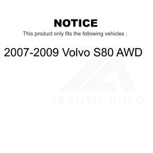 Charger l&#39;image dans la galerie, Front Rear Ceramic Brake Pads And Parking Shoes Kit For 2007-2009 Volvo S80 AWD