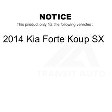 Charger l&#39;image dans la galerie, Front Rear Ceramic Brake Pads And Parking Shoes Kit For 2014 Kia Forte Koup SX