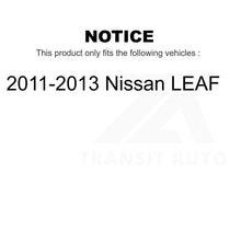 Charger l&#39;image dans la galerie, Front Rear Ceramic Brake Pads And Parking Shoes Kit For 2011-2013 Nissan LEAF