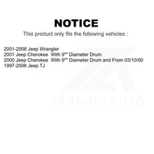 Charger l&#39;image dans la galerie, Front Rear Ceramic Brake Pads And Drum Shoes Kit For Jeep Wrangler Cherokee TJ