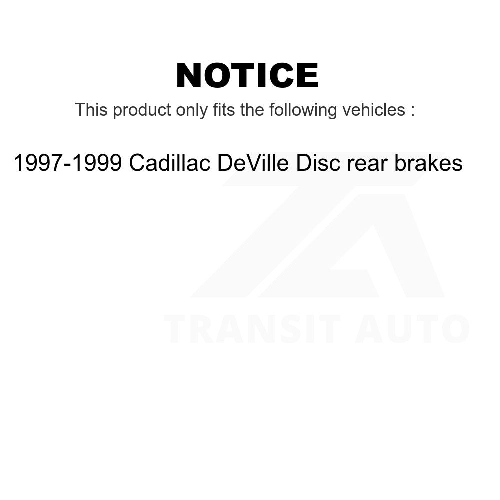 Front Rear Ceramic Brake Pads And Drum Shoes Kit For Cadillac DeVille