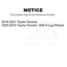 Charger l&#39;image dans la galerie, Front Rear Ceramic Brake Pads And Drum Shoes Kit For Toyota Tacoma