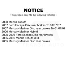 Charger l&#39;image dans la galerie, Front Rear Ceramic Brake Pads And Drum Shoes Kit For Ford Escape Mazda Tribute