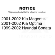 Charger l&#39;image dans la galerie, Front Rear Ceramic Brake Pads And Drum Shoes Kit For Hyundai Sonata Kia Optima