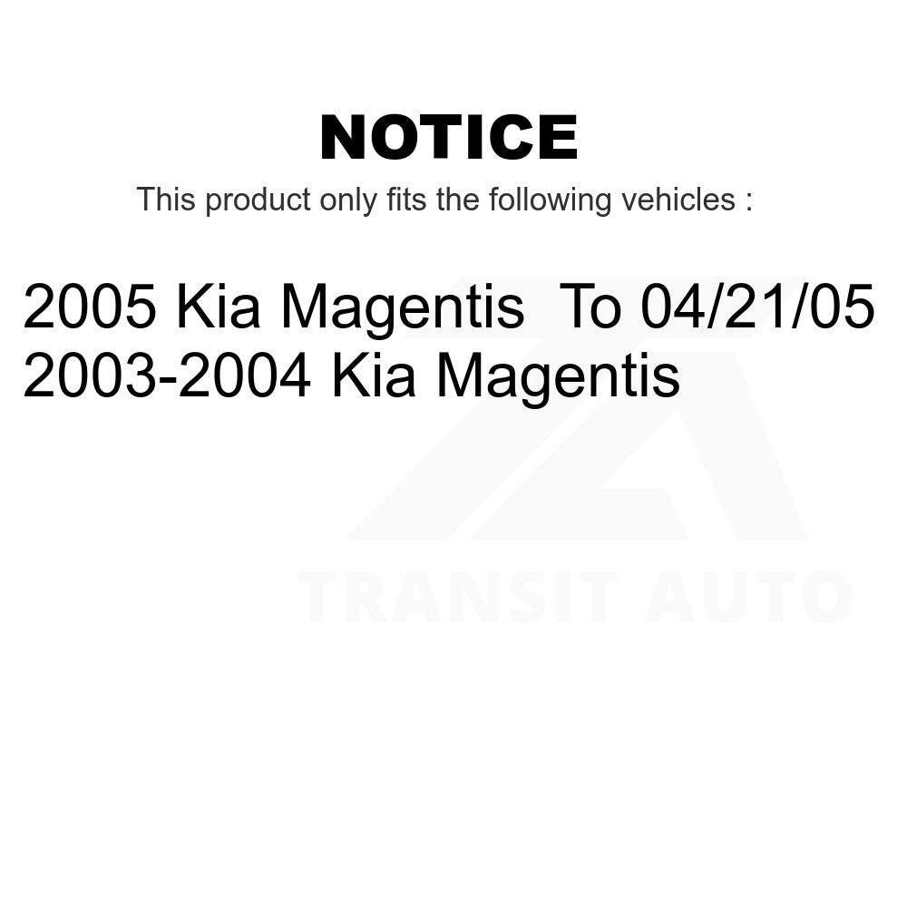 Front Rear Ceramic Brake Pads And Drum Shoes Kit For Kia Magentis