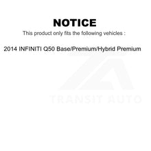 Charger l&#39;image dans la galerie, Front Ceramic Brake Pads And Rear Parking Shoes Kit For INFINITI Q50