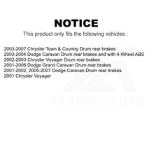 Charger l&#39;image dans la galerie, Front Ceramic Brake Pads Rear Parking Shoes Kit For Dodge Grand Caravan Chrysler