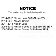 Charger l&#39;image dans la galerie, Front Ceramic Brake Pads And Rear Parking Shoes Kit For Nissan Sentra Juke