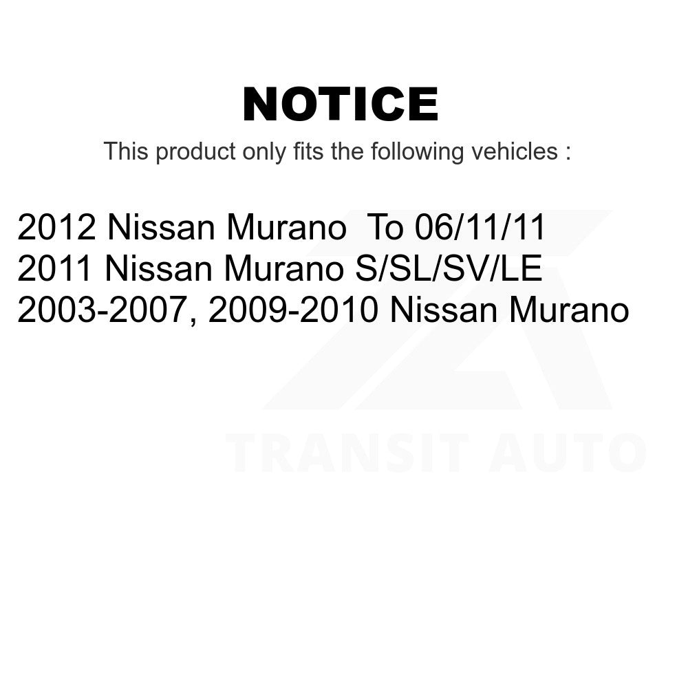 Front Ceramic Brake Pads And Rear Parking Shoes Kit For Nissan Murano