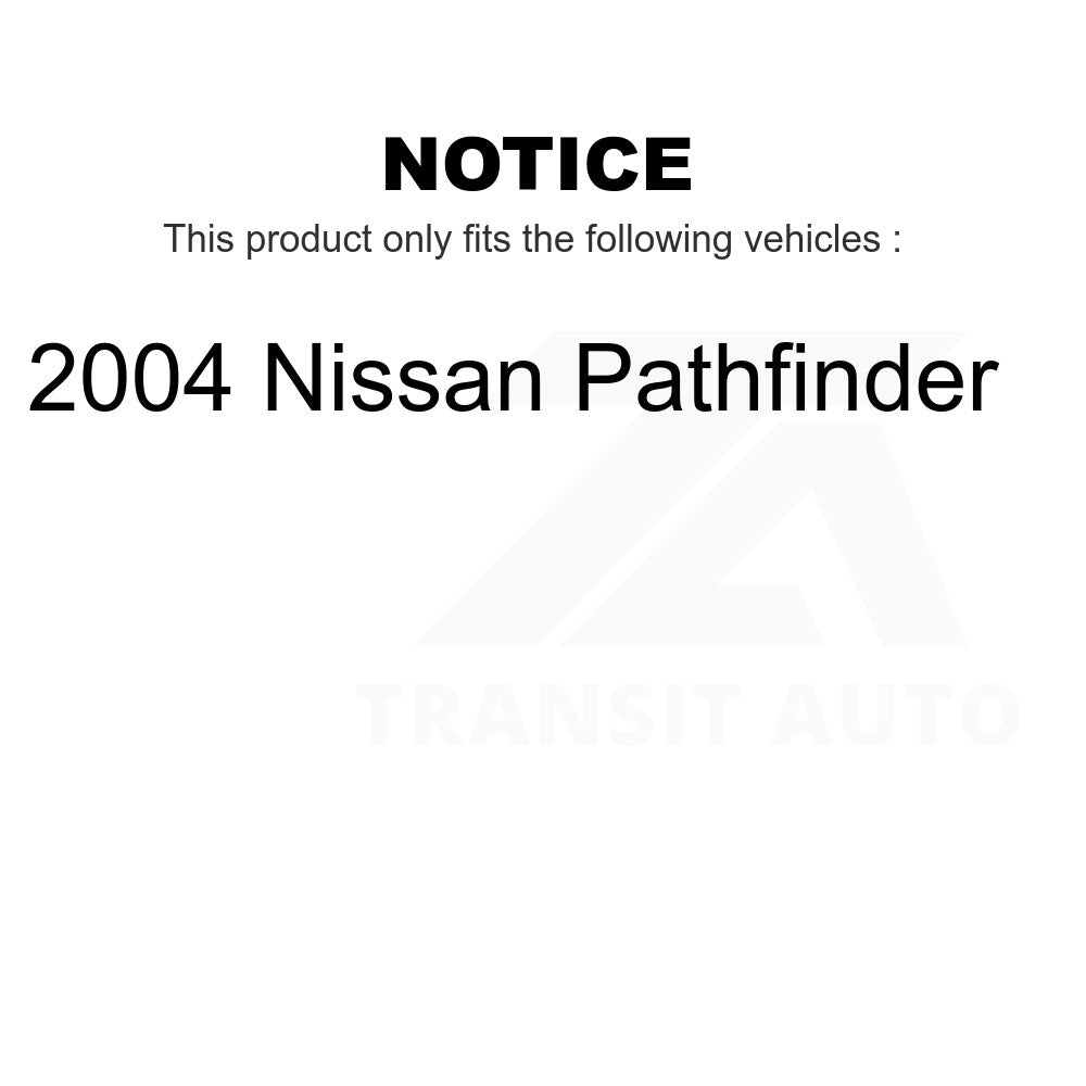 Front Ceramic Brake Pads And Rear Parking Shoes Kit For 2004 Nissan Pathfinder