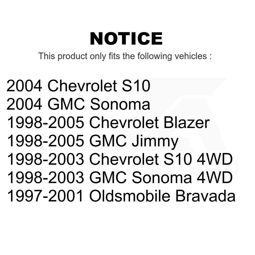 Front Ceramic Brake Pads And Rear Parking Shoes Kit For Chevrolet S10 Blazer GMC