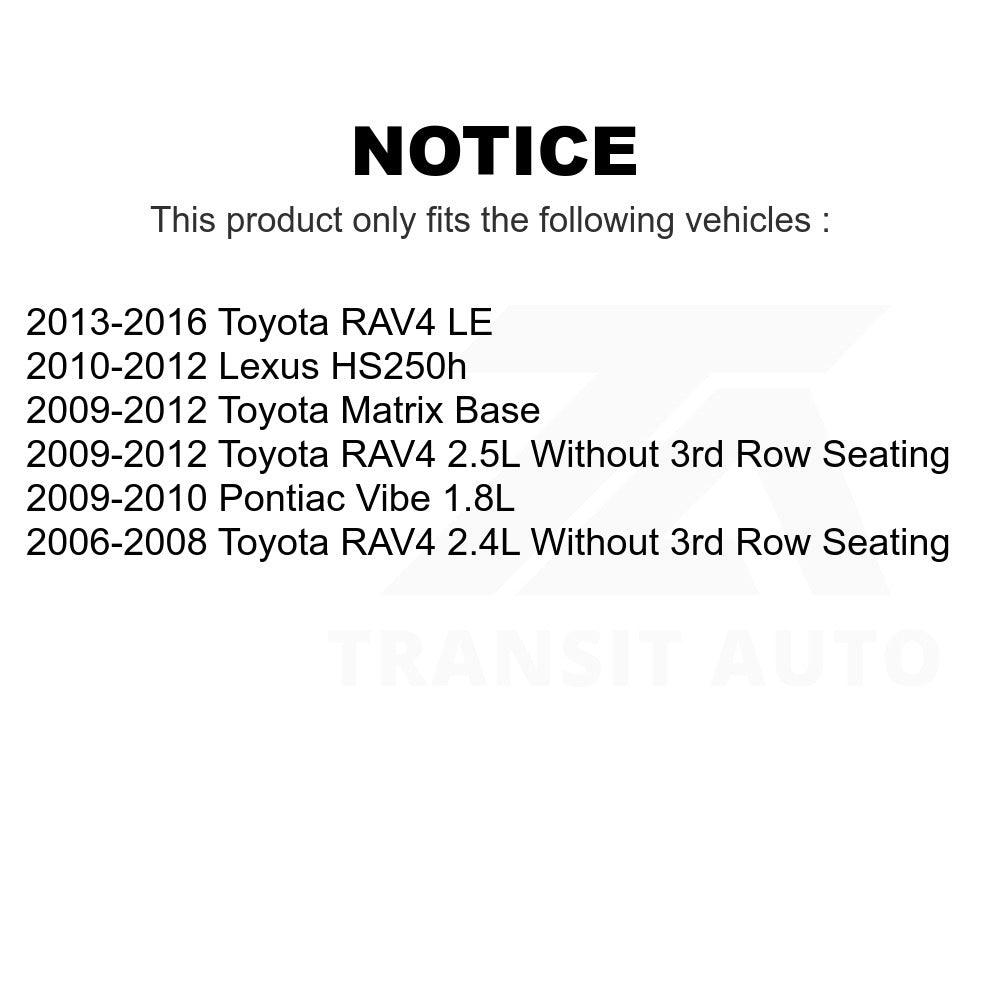 Front Ceramic Brake Pads & Rear Parking Shoes Kit For Toyota RAV4 Matrix Pontiac