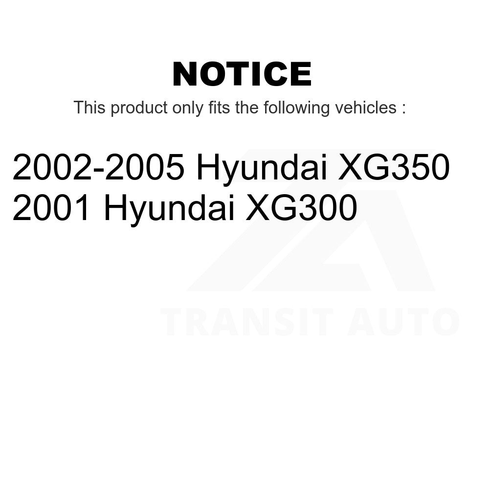 Front Ceramic Brake Pads And Rear Parking Shoes Kit For Hyundai XG350 XG300