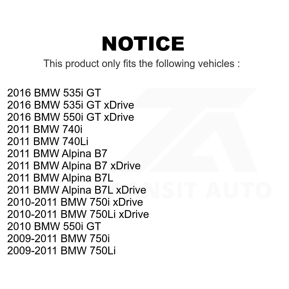 Front Ceramic Brake Pads & Rear Parking Shoe Kit For BMW 750Li xDrive 750i 740Li