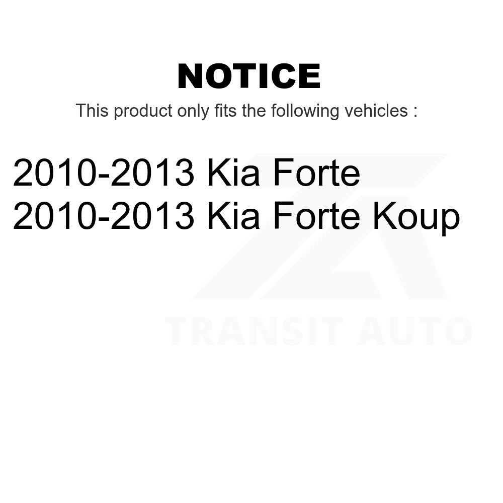 Front Ceramic Brake Pads And Rear Parking Shoes Kit For 2010-2013 Kia Forte Koup