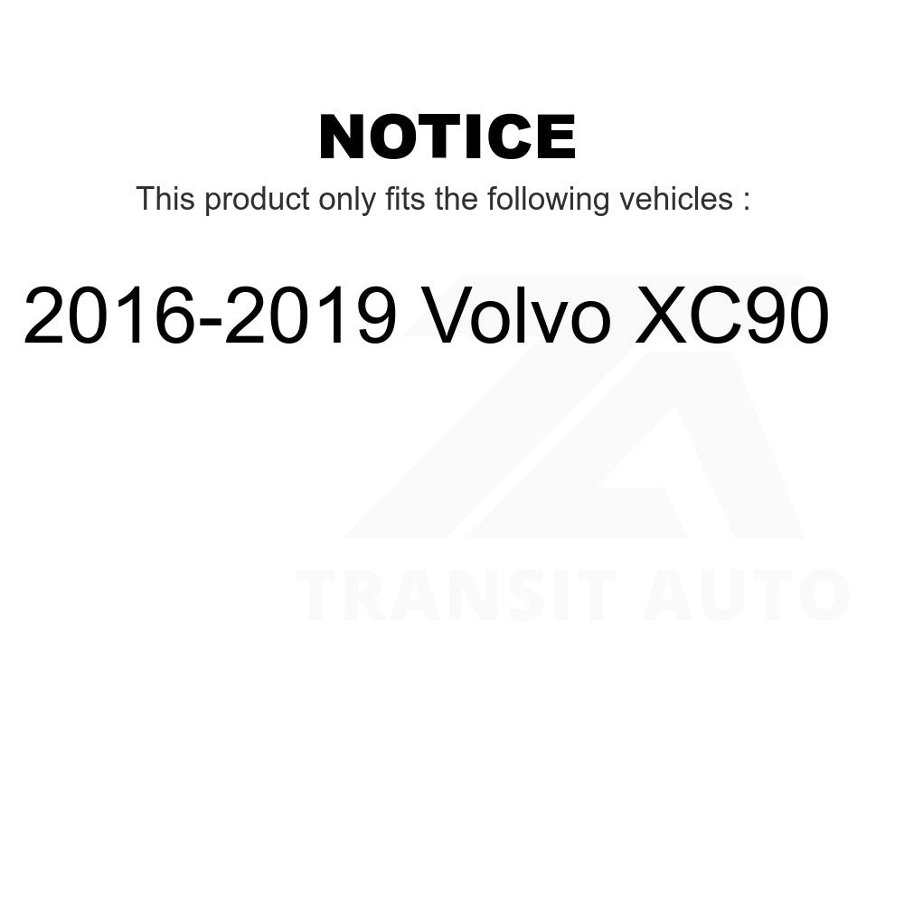 Front Rear Ceramic Brake Pads Kit For 2016-2019 Volvo XC90