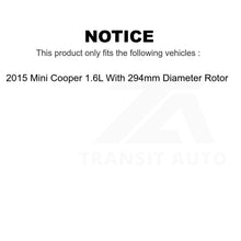 Charger l&#39;image dans la galerie, Front Rear Ceramic Brake Pads Kit For 2015 Mini Cooper 1.6L