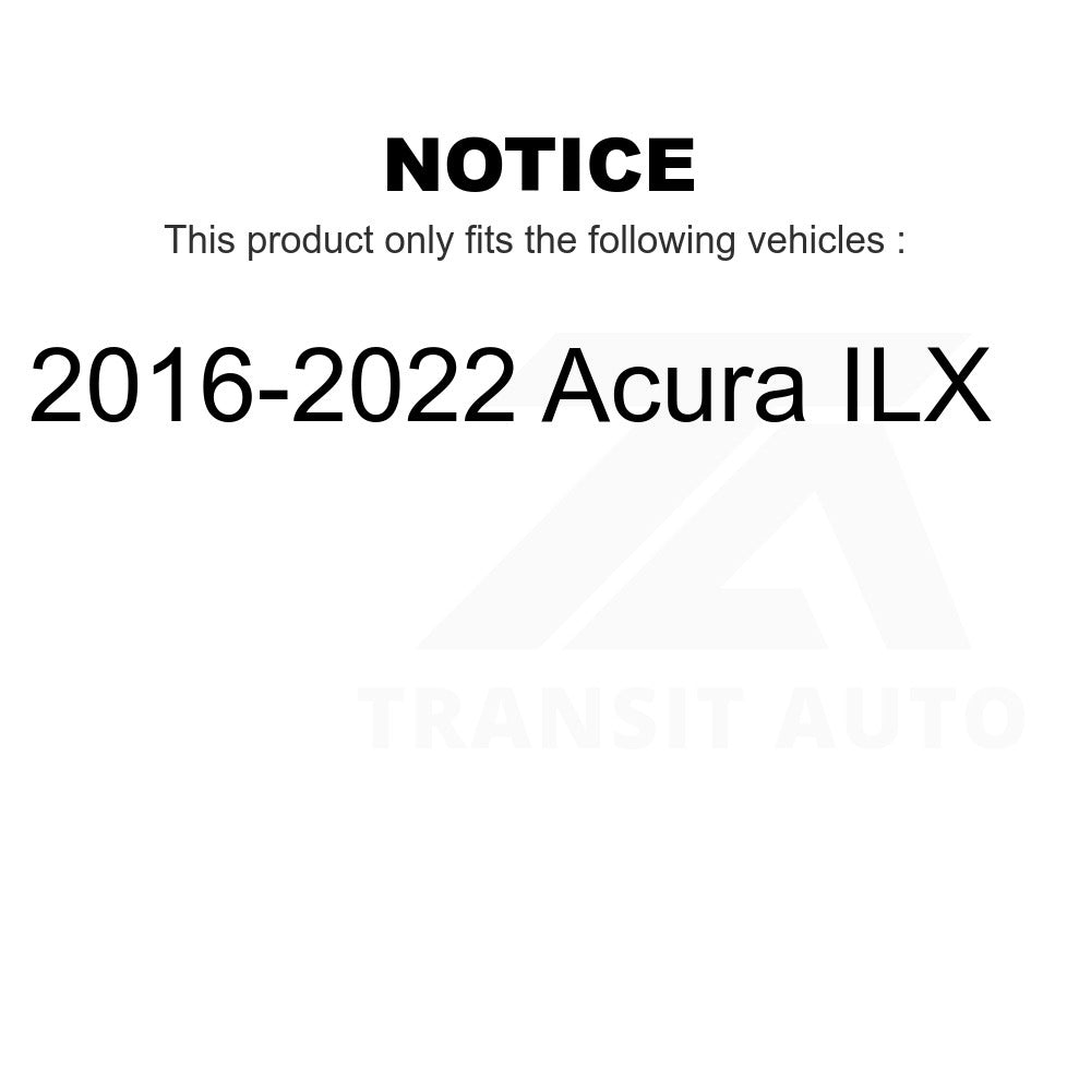 Front Rear Ceramic Brake Pads Kit For 2016-2022 Acura ILX