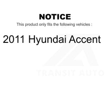 Charger l&#39;image dans la galerie, Front Rear Ceramic Brake Pads Kit For 2011 Hyundai Accent