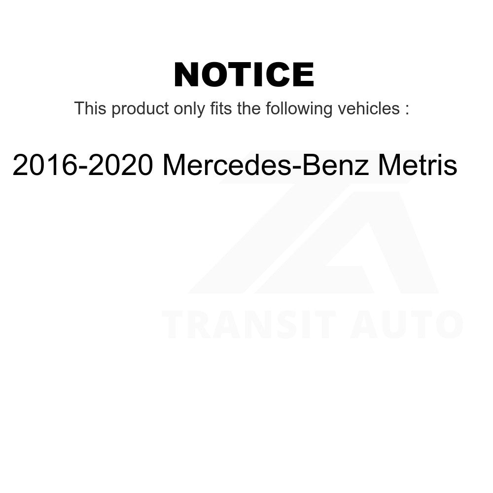 Front Rear Ceramic Brake Pads Kit For 2016-2020 Mercedes-Benz Metris