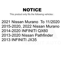 Charger l&#39;image dans la galerie, Front Rear Ceramic Brake Pad Kit For Nissan Pathfinder Murano INFINITI QX60 JX35