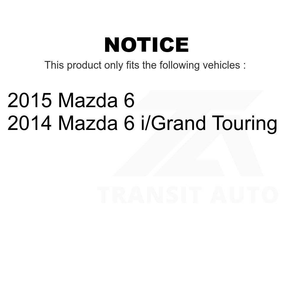 Front Rear Ceramic Brake Pads Kit For Mazda 6