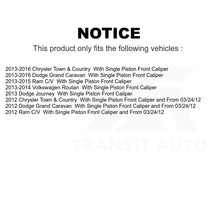 Charger l&#39;image dans la galerie, Front Rear Ceramic Brake Pad Kit For Dodge Grand Caravan Chrysler Town &amp; Country