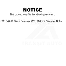 Load image into Gallery viewer, Front Rear Ceramic Brake Pads Kit For Buick Envision With 288mm Diameter Rotor