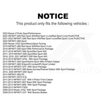 Charger l'image dans la galerie, Front Rear Ceramic Brake Pads Kit For INFINITI G37 Q50 Q60 M37 Nissan 370Z Q70 Z