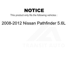 Charger l&#39;image dans la galerie, Front Rear Ceramic Brake Pads Kit For 2008-2012 Nissan Pathfinder 5.6L