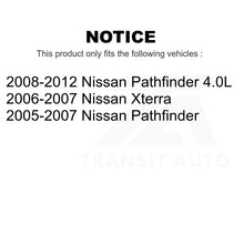 Charger l&#39;image dans la galerie, Front Rear Ceramic Brake Pads Kit For Nissan Pathfinder Xterra