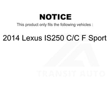 Load image into Gallery viewer, Front Rear Ceramic Brake Pads Kit For 2014 Lexus IS250 C F Sport