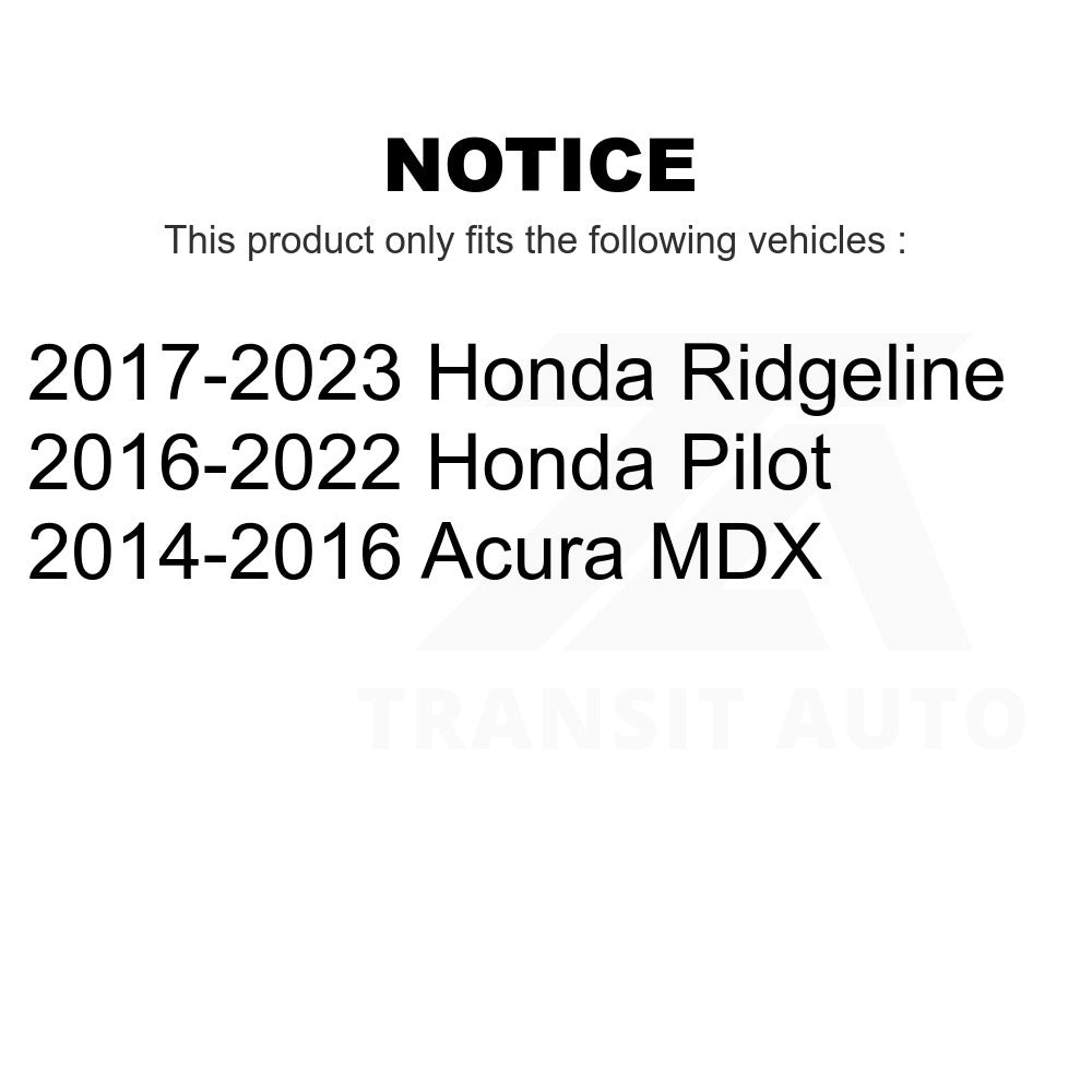 Front Rear Ceramic Brake Pads Kit For Honda Pilot Acura MDX Ridgeline