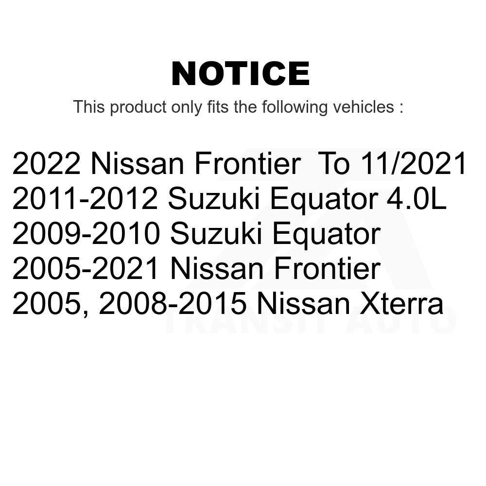 Front Rear Ceramic Brake Pads Kit For Nissan Frontier Xterra Suzuki Equator