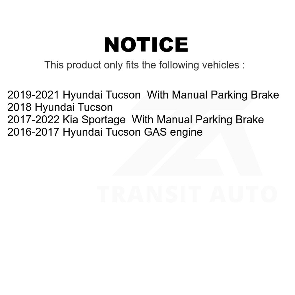 Front Rear Ceramic Brake Pads Kit For Hyundai Tucson Kia Sportage