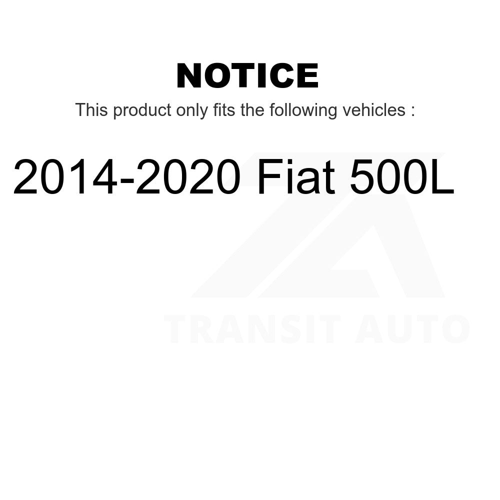 Kit de plaquettes de frein en céramique avant et arrière pour Fiat 500L 2014-2020 