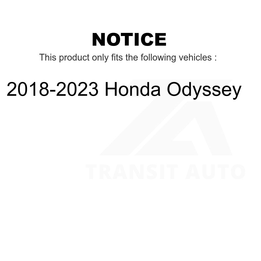 Kit de plaquettes de frein en céramique avant et arrière pour Honda Odyssey 2018-2023 