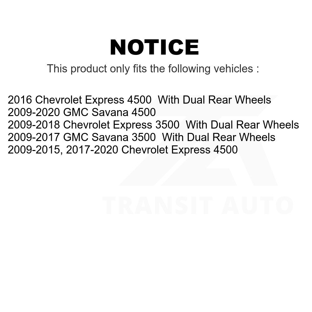 Front Rear Ceramic Brake Pads Kit For Chevrolet Express 3500 GMC Savana 4500