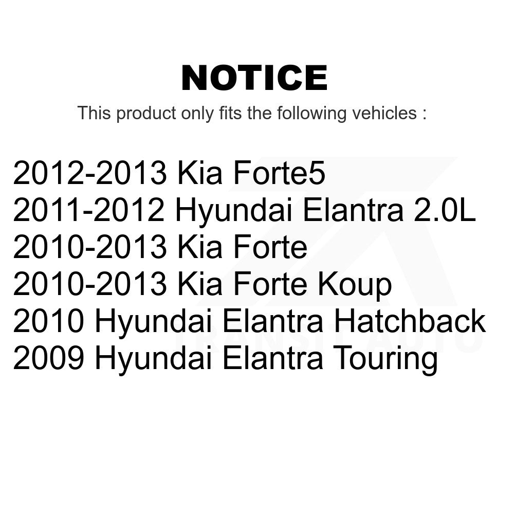 Front Rear Ceramic Brake Pads Kit For Hyundai Elantra Kia Forte Koup Forte5