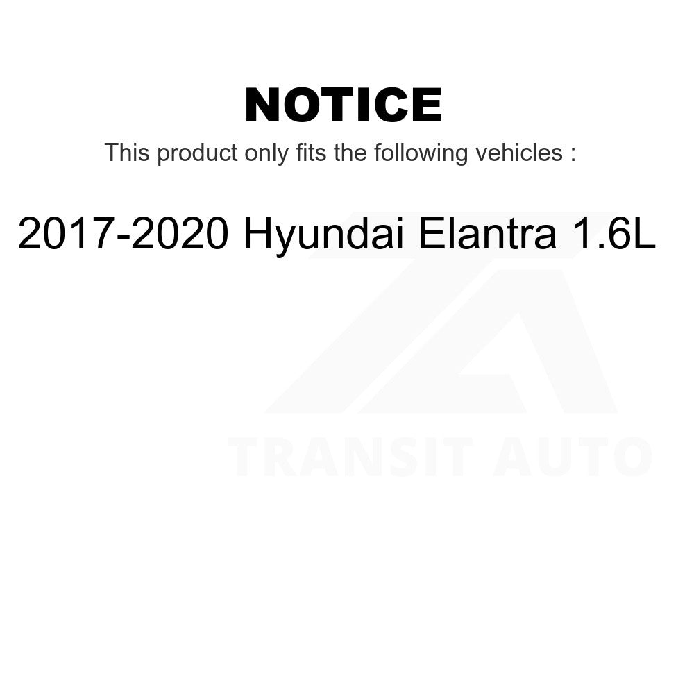 Front Rear Ceramic Brake Pads Kit For 2017-2020 Hyundai Elantra 1.6L