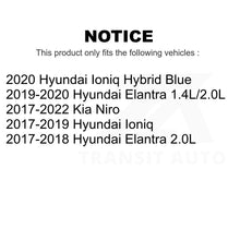 Charger l&#39;image dans la galerie, Front Rear Ceramic Brake Pads Kit For Hyundai Elantra Kia Niro Ioniq