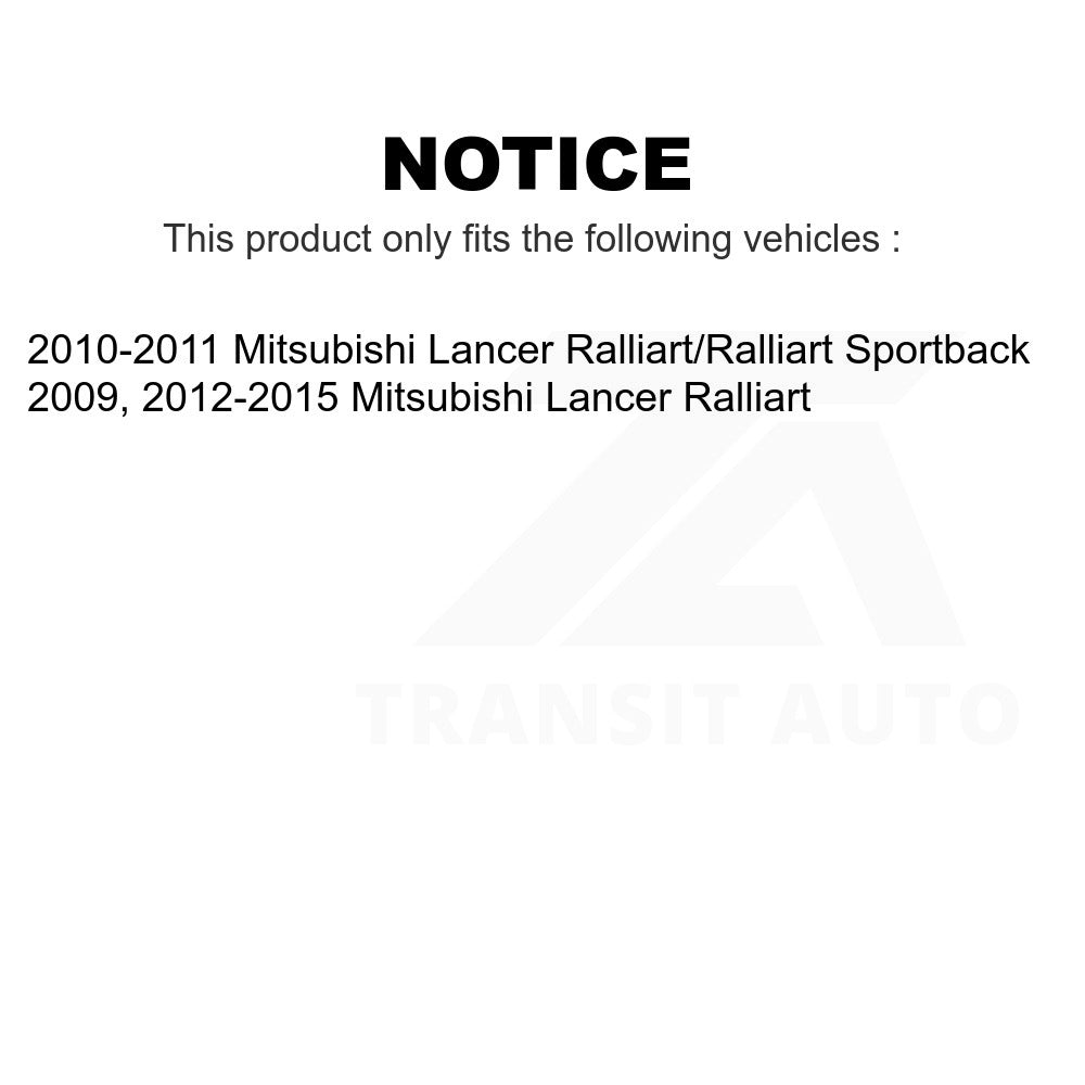 Front Rear Ceramic Brake Pads Kit For Mitsubishi Lancer