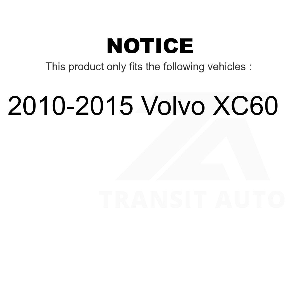 Front Rear Ceramic Brake Pads Kit For 2010-2015 Volvo XC60