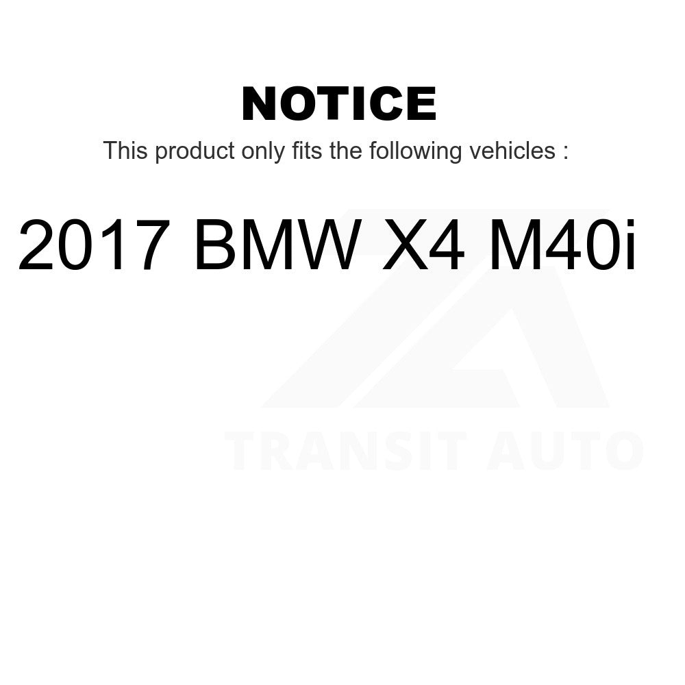 Front Rear Ceramic Brake Pads Kit For 2017 BMW X4 M40i