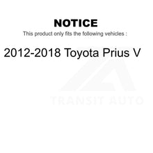 Charger l&#39;image dans la galerie, Front Rear Ceramic Brake Pads Kit For 2012-2018 Toyota Prius V