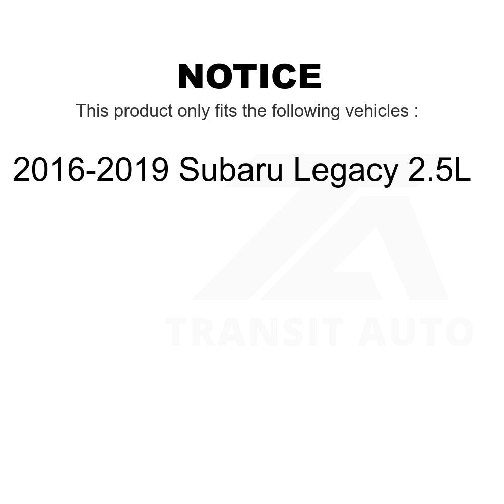 Front Rear Ceramic Brake Pads Kit For 2016-2019 Subaru Legacy 2.5L