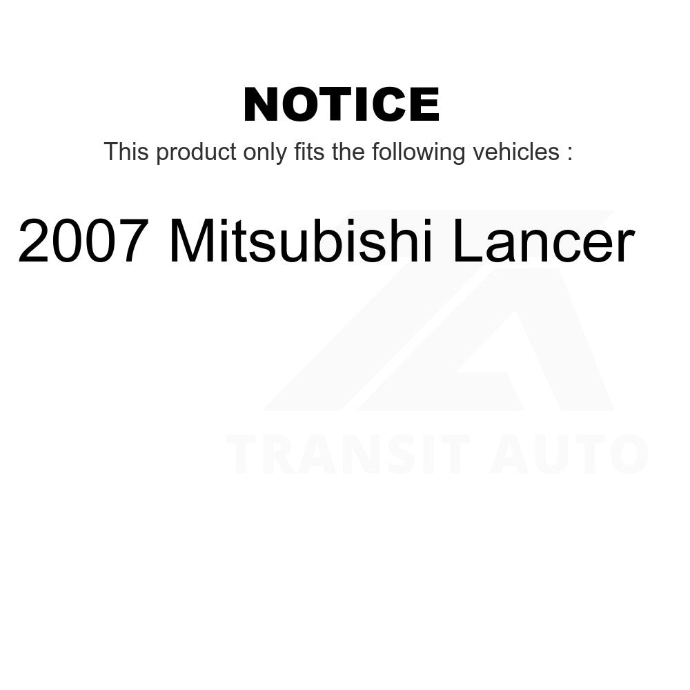 Front Rear Ceramic Brake Pads Kit For 2007 Mitsubishi Lancer