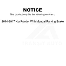 Charger l&#39;image dans la galerie, Front Rear Ceramic Brake Pads Kit For 14-17 Kia Rondo With Manual Parking